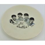 The Beatles - a small plate with printed image of