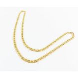 A 9ct gold anchor link chain, 48cm long, 9.8g gros