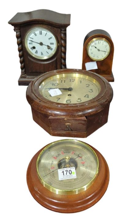 An early 20th Century mantel timepiece with French