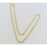 An 18ct gold filed fancy link chain, 48cm long, 3.