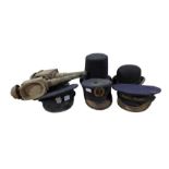Railway and other hats including - peaked cap "Sta