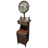 An Edwardian gentlemans dressing stand fitted with