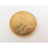 A 1912 Canadian King George V ten dollar gold coin