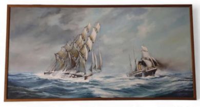 Robert Taylor (b.1946) maritime scene, Galleon a
