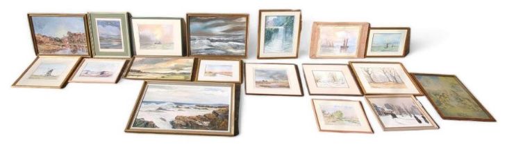 A large quantity of framed pictures