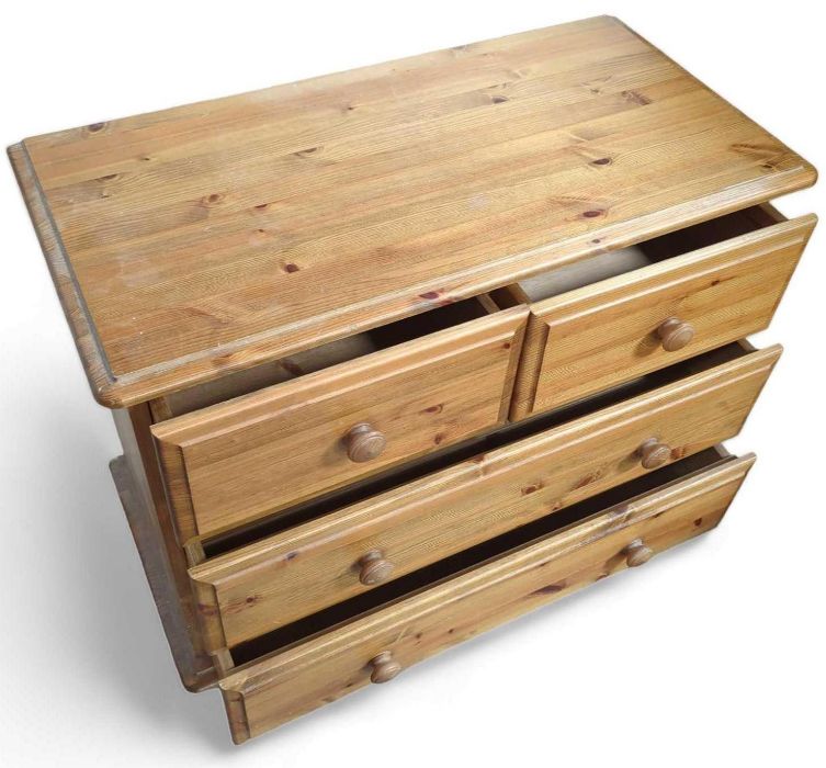 A contemporary orange pine bachelors chest of draw - Image 2 of 4