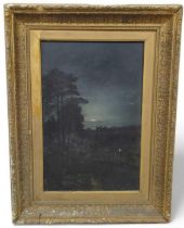 W. Banks: a 19th century oil on canvas, landscape