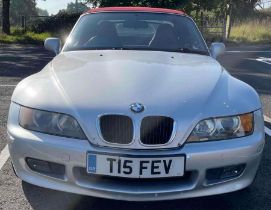 BMW Z3 convertible, 1895cc petrol engine, reg T15