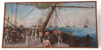 Robert Taylor (b.1946) maritime scene, Sailors in