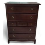 A Stag Minstrel chest of drawers, 82cm, 46.5cm, 11