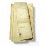 A quantity of early Indentures and other legal doc
