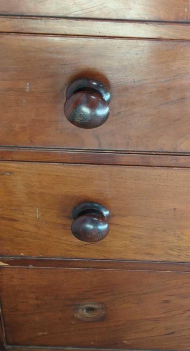 Victorian flame mahogany chest of drawers, 123cm, - Image 4 of 6