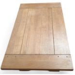 A contemporary oak low coffee table, 125cm, 70cm,