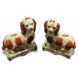 A pair of reproduction Staffordshire figures in th