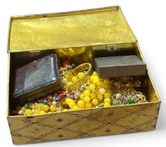 A quantity of costume jewellery and watches, to in