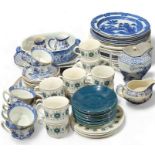 A 19th century Spode pearlware blue and white plat