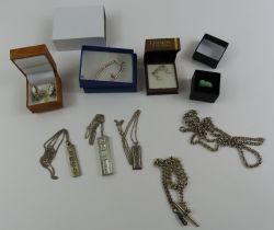 A collection of silver and costume jewellery to in