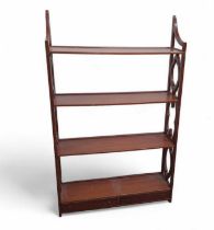 A George III style open-bookshelf 137cm high