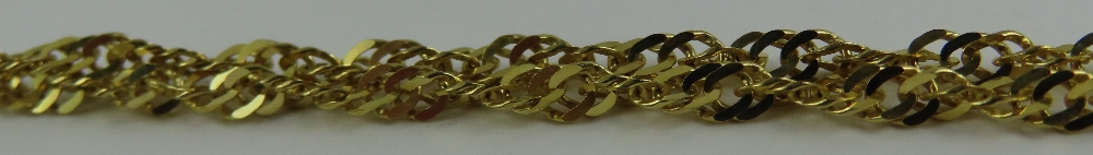 A 9ct gold filed twisted fancy link chain, 76cm lo - Image 2 of 3