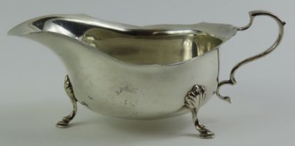 A silver sauce boat, Chester,