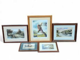 Collection of framed and glazed pictures and print