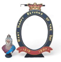 RAILWAYANA - a Victoria commemorative plaque belie