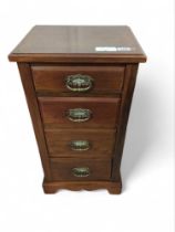 An Edwardian bedside cabinet 68cm high