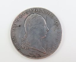 Austria Franz II Kronenthaler 1797, G below bust,