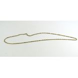 A 9ct gold filed fancy link chain, 75cm long, 7.3g