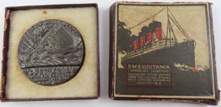 A Lusitania Medal in original box