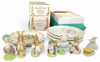 Beatrix Potter books and figures