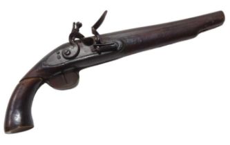 An early 19th Century flintlock pistol having engr