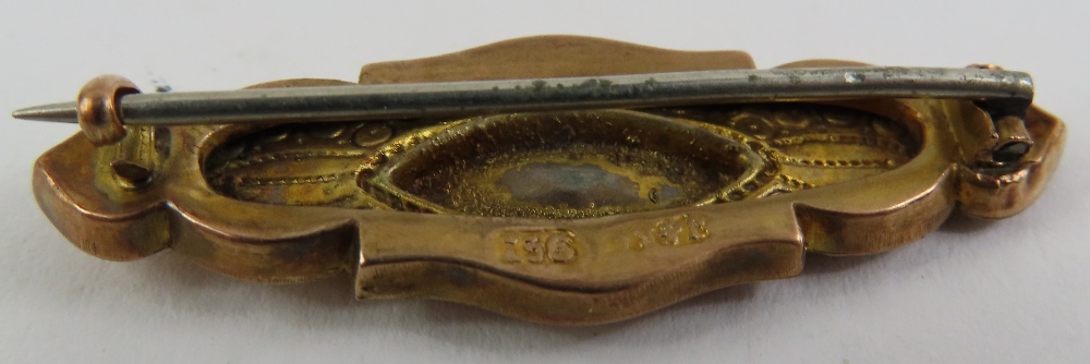 A Victorian brooch, marked '9ct', together with a - Image 3 of 5