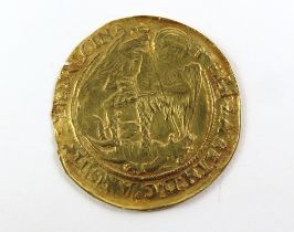 ELIZABETH I – GOLD ANGEL 5th issue 1578-82, mm La