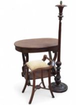 A Victorian mahogany occasional table, a standard