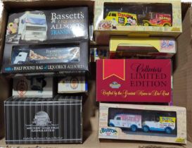Collection of boxed diecast vehicles including Cor
