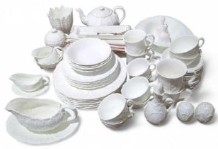 Wedgwood and Coalport "Country Ware" white glazed