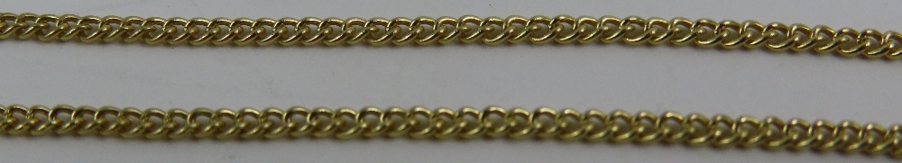 A 9ct gold figaro link chain, 61cm long, together - Image 5 of 6
