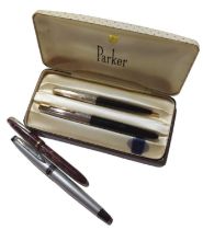 A Parker gift set containing "51" fountain pen and