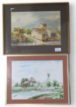 A watercolour "Kabul" signed and dated 1993, 22cms