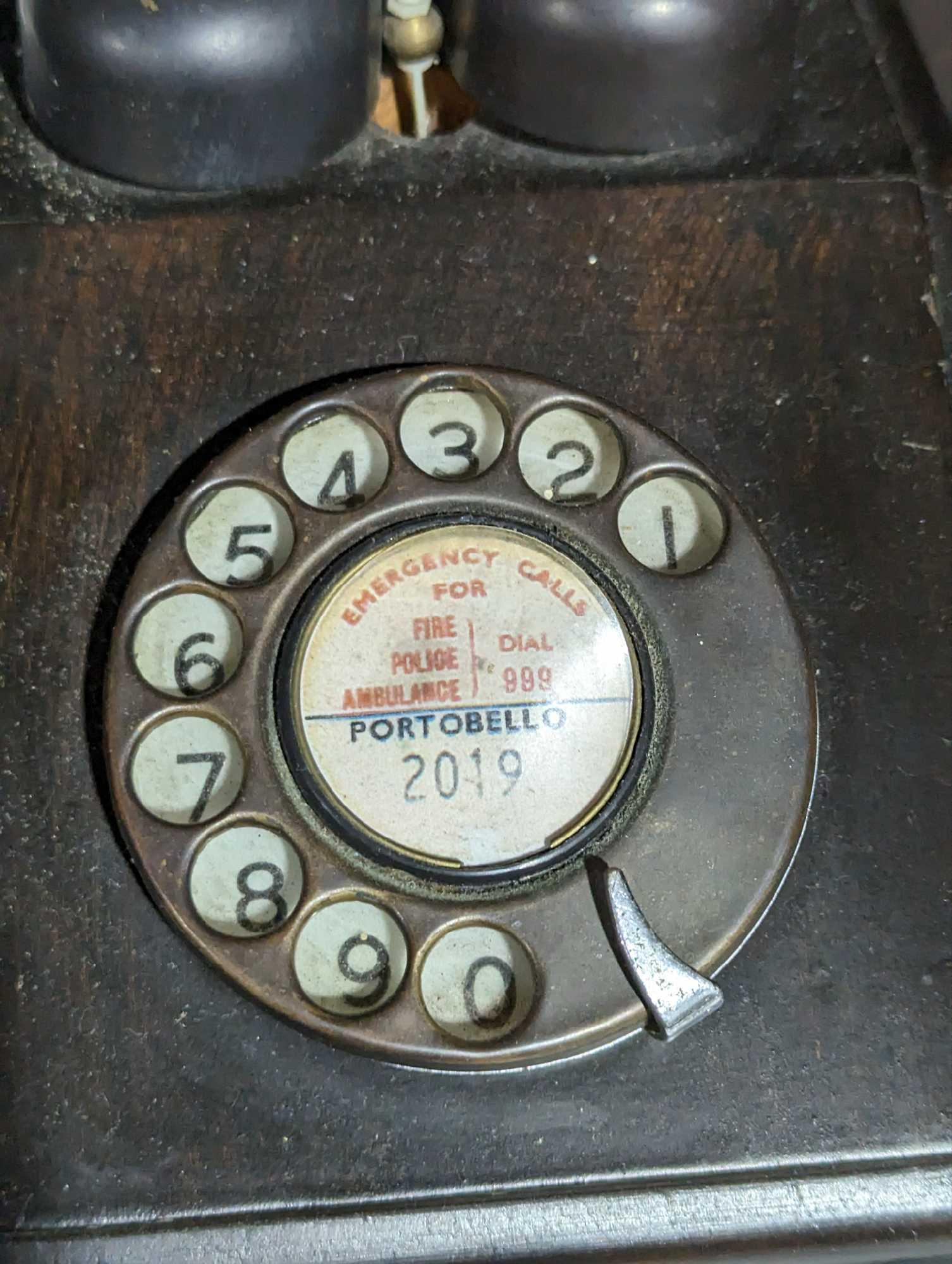 A decorative replica of an early table telephone - Image 4 of 4