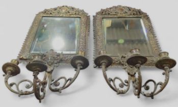 A pair of 19th Century Continental Girandoles the