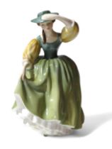 A Royal Doulton lady Buttercup, 18.5cms high