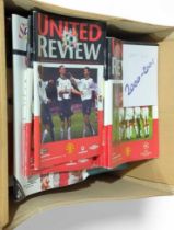 A large quantity of Manchester United programmes c.2000