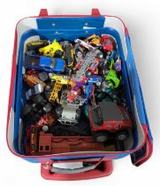 A quantity of assorted plastic and diecast vehicle