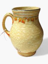 A Crown Ducal Charlotte Rhead jug painted with a t