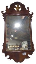 A Swansea type wall mirror with Prince of Wales pl