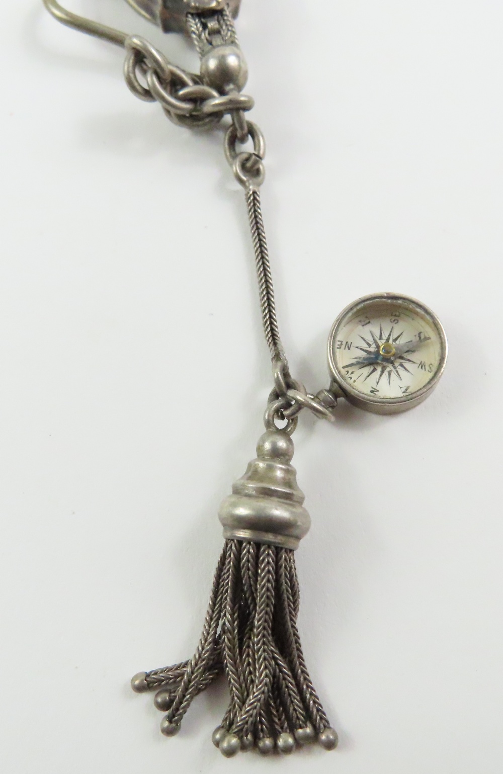 A small silver open faced pocket watch, together w - Image 8 of 9