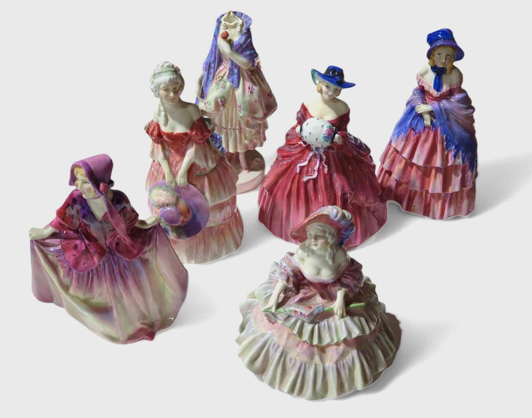 A group of five early Royal Doulton figures - Swee