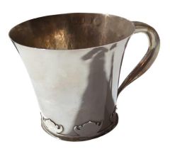 A contemporary Scottish silver mug,